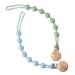 Silicone Pacifier Clip  100% Silicone Pacifier Strap with Clip Keeps Pacifiers  Teethers & Small Toys in Place  One Piece Design Pacifier Clip Holder for Baby Boys Girls (Sage+Ether)