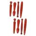 Minkissy 8 pieces acupuncture rod facial massage tab hand massage devices massage devices hand tools depth tissue foot massage device foot massage tab wood sole of the foot acupuncture pen