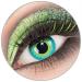 Colored green 'green eleven' contact lenses without strength 1 pair of crazy fun contact lenses with container to Carnival Carnival Halloween - Top quality of 'Giftauge'