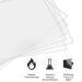 10x Clear Acrylic Sheets 5x7 inch, 0.08 Thick - Picture Frame Glass Replacement, Table Signs, Calligraphy & Painting - AIVS Plexiglass Panels w/ 3 White Markers - Buy Online on GoSupps.com
