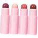 BESTYASH Ensemble de 4 Rouges L vres Mats Repulpants 4pcs Taille Standard Couleurs Vari es Hydratants Femmes Maquillage Quotidien F te Couleur Al atoire