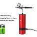 Universal Paint Spraye Rechargeable Airbrush Kit with Gravity Type Spray Gun for Art Model Body Paint Artist Makeup Nail Tattoos Cake Tools Painting Varnishing Lacquering - Buy Online on GoSupps.com