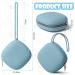 Aolso Dummy Holder Case Set 2PCS Silicone Dummy Holder Case Baby Dummy Holder Case Square Pacifier Holder Case Portable Soother Pods Baby Pacifier Case for Travel Home (Green/Light Blue) - Buy Online on GoSupps.com