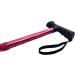 Deluxe 4-Part Folding Adjustable Aluminium Metallic Compact Walking Stick Cane for Men Ladies and Women with Soft Grip Gel Handle 33.5 37.5 Red - Buy Online on GoSupps.com