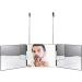 Evuioas 3 Way Mirror - Height Adjustable for Self Hair Cutting, Makeup, Styling & Coloring - Hangable On Wall or Tabletop - Buy Online on GoSupps.com