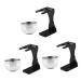 Frcolor 3 sets of razor set gifts for the friend of the shaving foam shell shaving stand and bowl of shaving soap and bowl bowl with shaving cream men's suit stainless steel third gang man bear