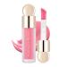 Face Blush with Face Brush Liquid Blush for Cheeks Long Lasting & Smooth Creamy Formula Lightweight Blush Smudge Proof Natural-Looking Waterproof Liquid Blush #01 1#blush