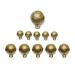 zosenda Extra Loud Cat & Dog Bell 11 Pcs Brass Dog Collar Bell Set Pet Tracker Retro Style Anti-Lost Location Bell for Cat Dog Collar Decoration Training Walking Hiking Hunting (Assorted Sizes)