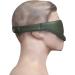 100% Real Genuine Leather Blackout Eye Mask - Adjustable Unisex Blindfold for Bondage & Yoga Fun - Green Color - Buy Online on GoSupps.com
