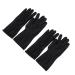 Beaupretty Professional Black Latex Gloves for Hair Intake - Reusable Handheld Salon Accessories (2 Pairs) - Buy Online on GoSupps.com
