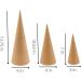Paper Mache Craft Cones Variety Pack - Set of 12 - 3 Sizes - Ideal for DIY Projects - Buy Online on GoSupps.com