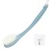 Body Brush Back Scrubber Never Mold Back Brush Long Handle for Shower Exfoliating Brush Dry Brushing Body Brush for Men Women Elderly Deep Exfoliation Soft Glowing Skin Turquoise Light Blue Turquoise Nylon
