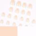French False Nails 24Pcs Nude Almond Full Cover Press on Nails with Glue - White French Nail Tips for Women Girls | Nails Art #XRFS - Buy Online on GoSupps.com