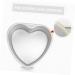 Zerodeko 8 Pcs Heart Cake Mold Cake Mould Baking Trays for Oven Deep Baking Pans for Oven Roasting Pan Lasagna Pan Flat Skillet Cake Decorating Stencils Aluminum Alloy Paper Cup Bakeware 15.3X14.8X5.3CMx4pcs Silverx4pcs - Buy Online on GoSupps.com