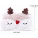 RAYNAG Set of 2 Cartoon Animal Plush Eye Masks - Cute Sleeping Blindfold Eye Covers (Brown/White) - Buy Online on GoSupps.com