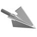 DEEPOWER Broadheads 100 125 Grain 6 Pack Solid 3 Blades Fixed Archery Broadheads for Compound Bows and Tradtional Bows 6Pack 100 Grain 1 1/8 inch