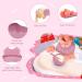 Vicloon Silicone Baby Feeding Set | 4-Piece Weaning Suction Set | BPA-Free | Toddlers & Kids Bowl Gift | Pink Sucker Bowl - Buy Online on GoSupps.com