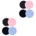 4 Pieces Cleaning Makeup Makeup Brush Mat Cleaner for Cosmetic Eyeshadow Round Brush Makeup Sponge Cleaner Cleaning Pads for Makeup Clean