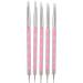 DIY Nail Art Dotting Pen Acrylic Handle Soft Dual Ended Manicure Dotting Pen Non Corrosive for Home for Nail Salon(pink) - Buy Online on GoSupps.com