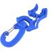 Tbest Scuba Diving Hose Holder Clip - Double BCD Regulator Retainer Buckle Hook | Quick Release Lanyard for Dive Snorkeling - Blue - Buy Online on GoSupps.com