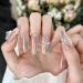 Temperament manicure the new pure hand wearing a butterfly French long manicure finished bride temperament atmosphere.(M) - Buy Online on GoSupps.com