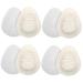 NOLITOY 4 Pairs Felt Foot Pad of Foot High Heel Cushion Pads Heel Insoles Cushion Insoles High Heel Pads Forefoot Cushion High Heels Breathable High Heel Inserts White Soft Forefoot Pad
