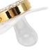 Non-Toxic Baby Pacifier Set with Chain Clip - Attractive White Pacifiers for Photo Shoots | International Shipping Available - Buy Online on GoSupps.com