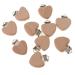 Natural Beech Wood Pacifier Clips - Heart Design | 10 Pack | Eco-Friendly Baby Accessories - Buy Online on GoSupps.com