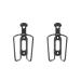 Zefal Pack Alu Plast Set made of 2 bottle holders made of aluminum plastic 124 - set with two bottle holders for bicycle - light and robust - black
