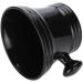 AMONIDA Foam Shaving Cream Bowl ABS 11x11x8cm - Black | Shaving Soap Bowl for Men's Beard Cleaning in Barber Salon - Buy Online on GoSupps.com