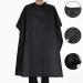 Black Waterproof Hair Salon Cape 59x47 Inch (Pack of 10) - Professional Barber Cape with Metal Snap Closure - Water Resistant Hairdressing Cape for Adults - Buy Online on GoSupps.com