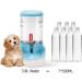 PHABULS Automatic Cat Feeder & Dog Water Dispenser 3.8L - Double Bowl Design - Small & Big Pets - Blue - Buy Online on GoSupps.com