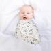 Vicloon Baby Swaddle Wraps 2 pcs - 100% Organic Cotton - Black | For Newborn Boy and Girl 0-3 Months - Buy Online on GoSupps.com