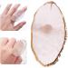 Nail Art Finger Ring Palette Polish Holder Color Mixing Plates Manicure Tools White Brushes beautymisc - Buy Online on GoSupps.com