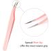 FADLASH Pink Dolphin-Shaped Fiber Tip Curved Eyelash Extension Tweezers - Professional Lash Tool - Buy Online on GoSupps.com