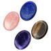 1 Set 4pcs Thumb Stone Guasha Massage Tool Palm Flower Clips Tiger Eye Stone Scraping Tool Point Trigger Boards Body Gems Gemstone Carved Thumb Tool for Hand Roller for Face Jade