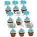 Topfunyy Blue Baby Elephant Cupcake Toppers Baby Shower Cake Picks for It s A BOY Birthday Themed Party Decorations Supplies - Buy Online on GoSupps.com