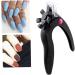 Acrylic Nail Clipper U Shaped Nail Edge Trimmers False Nail Tip Scissors Black - Buy Online on GoSupps.com