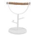 Shanrya Bird Stand Parrots Training Perch Natural Smell Anti Slip with Base for Outdoor for Indoor Brown