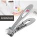 Durable Toe Clipper Nail Clipper Clean and Beautiful for Home Salon Shop Manicure Store Beauty Salon (Silver) - Buy Online on GoSupps.com