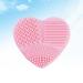 POPETPOP Makeup Brush Cleaning Mat - Pink - 8x8.5cm - Effective Brush Washing Tool for Flawless Makeup - Buy Online on GoSupps.com