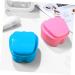 Angoily 2pc Toothbox Bath Case - Professional Prosthesis Container for Travel & Cleaning | Durable Plastic ABS - Buy Online on GoSupps.com