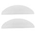 Silicone Eyelash Perming Curler Pads Sparkle Clear White Soft Lash Rods for Home Professional Use with Storage Box (M)