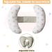 KAKIBLIN Kids Banana Neck Pillow - Grey Cross | Neck Support Travel Pillow for Stroller - Buy Online on GoSupps.com