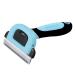 MAIKEHIGH Pet Deshedding Grooming Tool Fur Shedding Rake Epilation Comb Trimmer Brush Remove Grooming Brush for Dog Cat M Blue