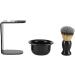 Akozon Shaving Tools Set - 3 PCS Professional Men's Shaving Brush Stand & Bowl for Ultimate Grooming Experience - Buy Online on GoSupps.com