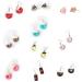FEYLIE Women's Mini Donut Cake Earrings - Cute & Creative Minimalist Cartoon Design for Unique Style - Buy Online on GoSupps.com