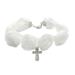 Oralgo's cute white rose necklace with adjustable lace unique cross-trailer personalized neck accessories for girls 1