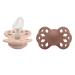BIBS Pacifiers - Infinity Collection with Anatomical Nipple| BPA-Free Baby Pacifier | Made in Denmark | Set of 2 Blush/Woodchuck Color Premium Soothers | Size 6-18 Months