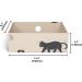 Papercat Cat Scratcher 5 PCS in 1 Box - Natural Recycled Cardboard, Reversible for 2X Use | Kitty Refill Indoor, Brown - PC-MZB-001 - Buy Online on GoSupps.com